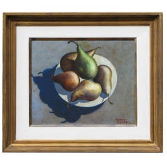 Mid-Century Still Life with Pears by Fred Zeller