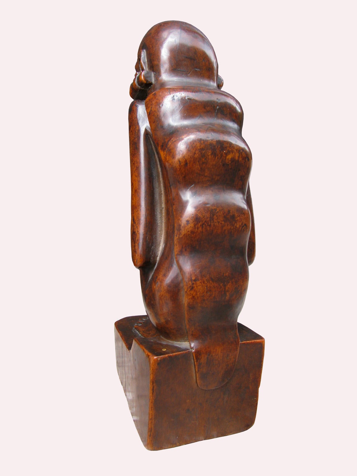 Balinese Wooden Art Deco Sculpture, circa 1935 For Sale 2