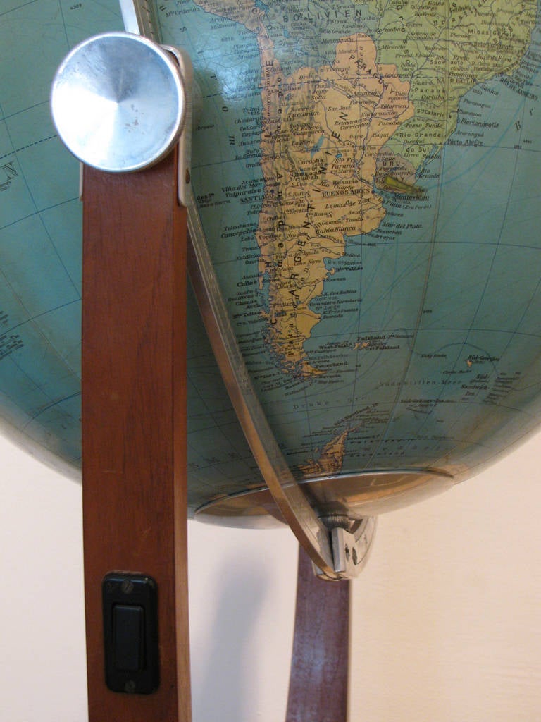 German Mid-Century Globe by 