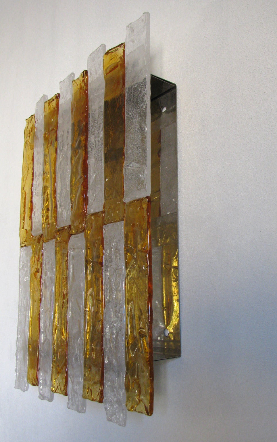 Large Sconce or Ceiling Light by Mazzega, Italy