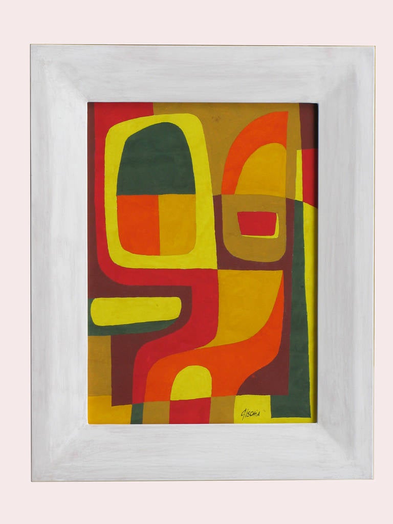 Gouache by Italian Painter Leon Gischia