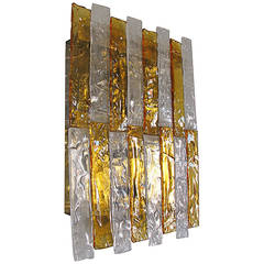 Large Sconce or Ceiling Light by Mazzega, Italy