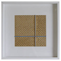 Peinture sur papier Op-Art de l'artiste français Luco Cormerais