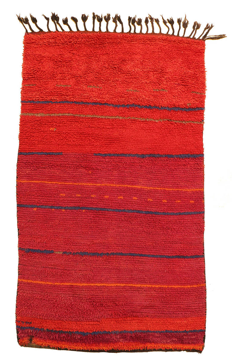 Moroccan Smooth Double-Sided Rug For Sale