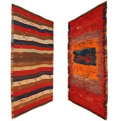 Antique Double sided Kilim and goats hair Tiftik