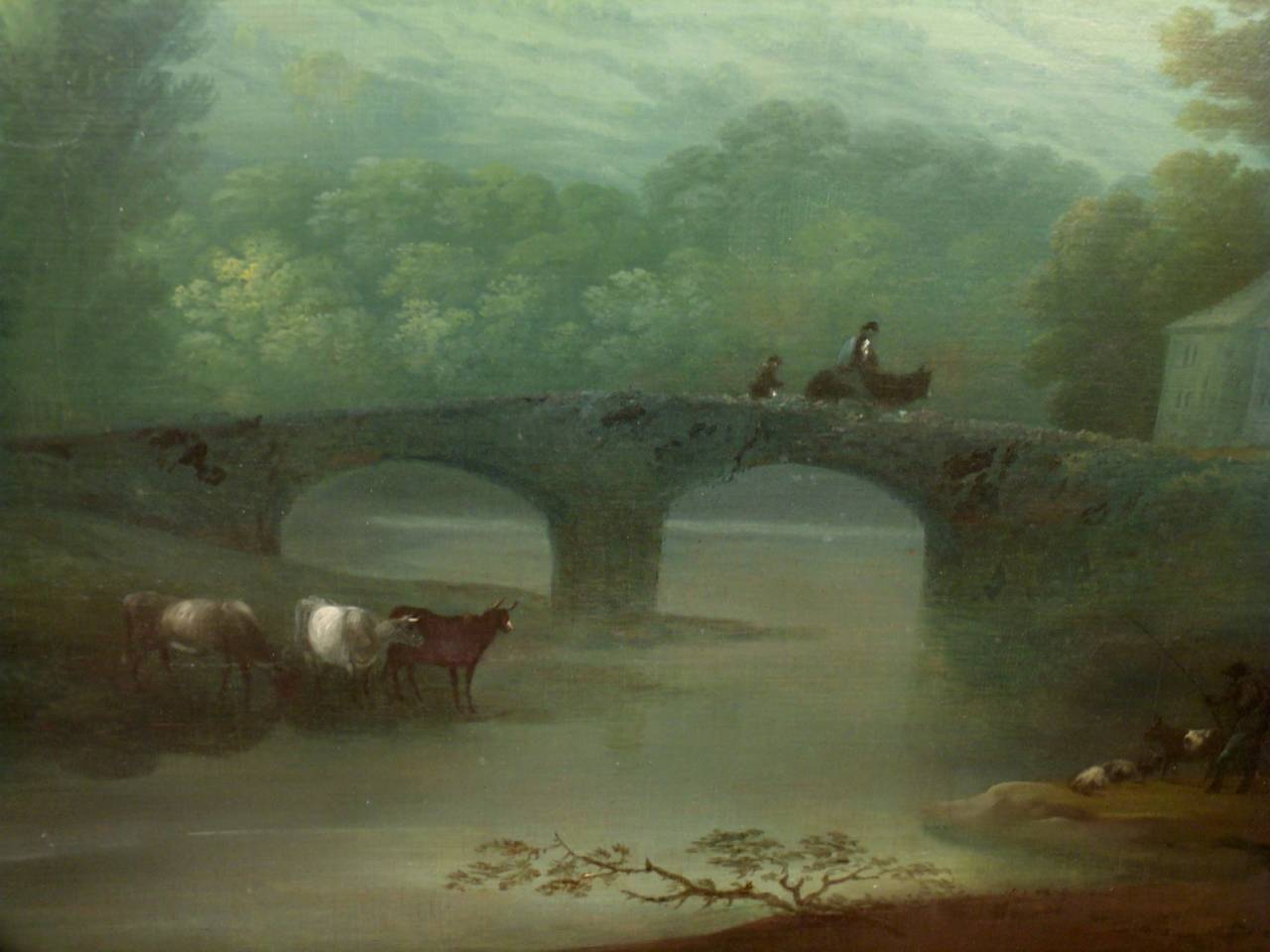 18th Century Late Summer English Landscape Painting by the Circle of Thomas Gainsborough For Sale