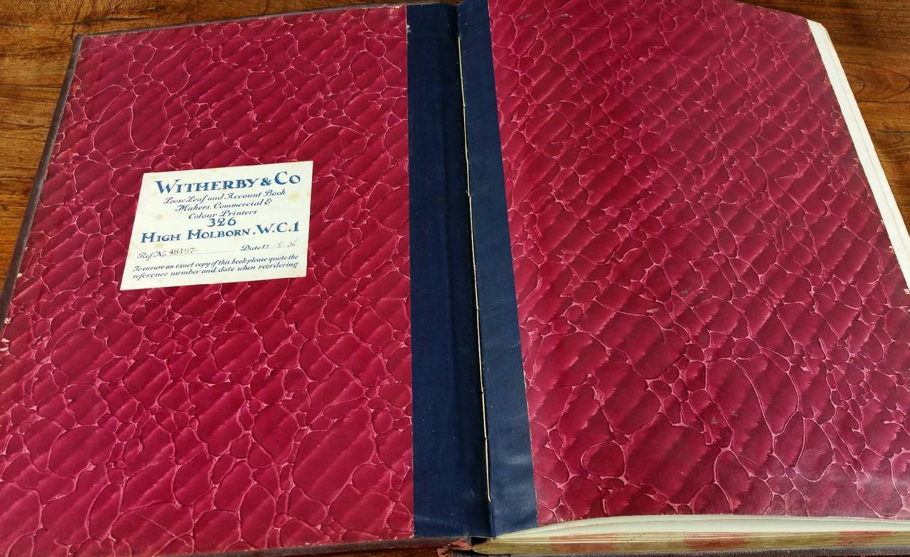 leather ledger book
