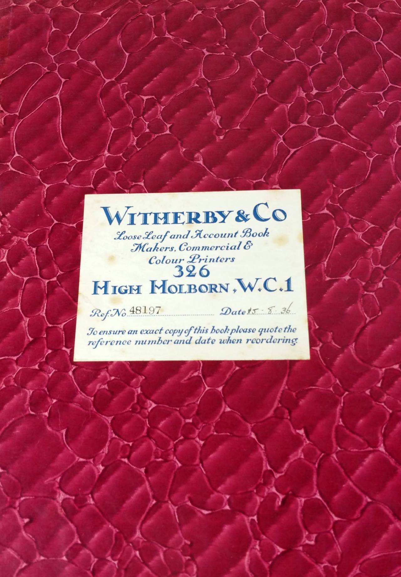 leather bound ledger