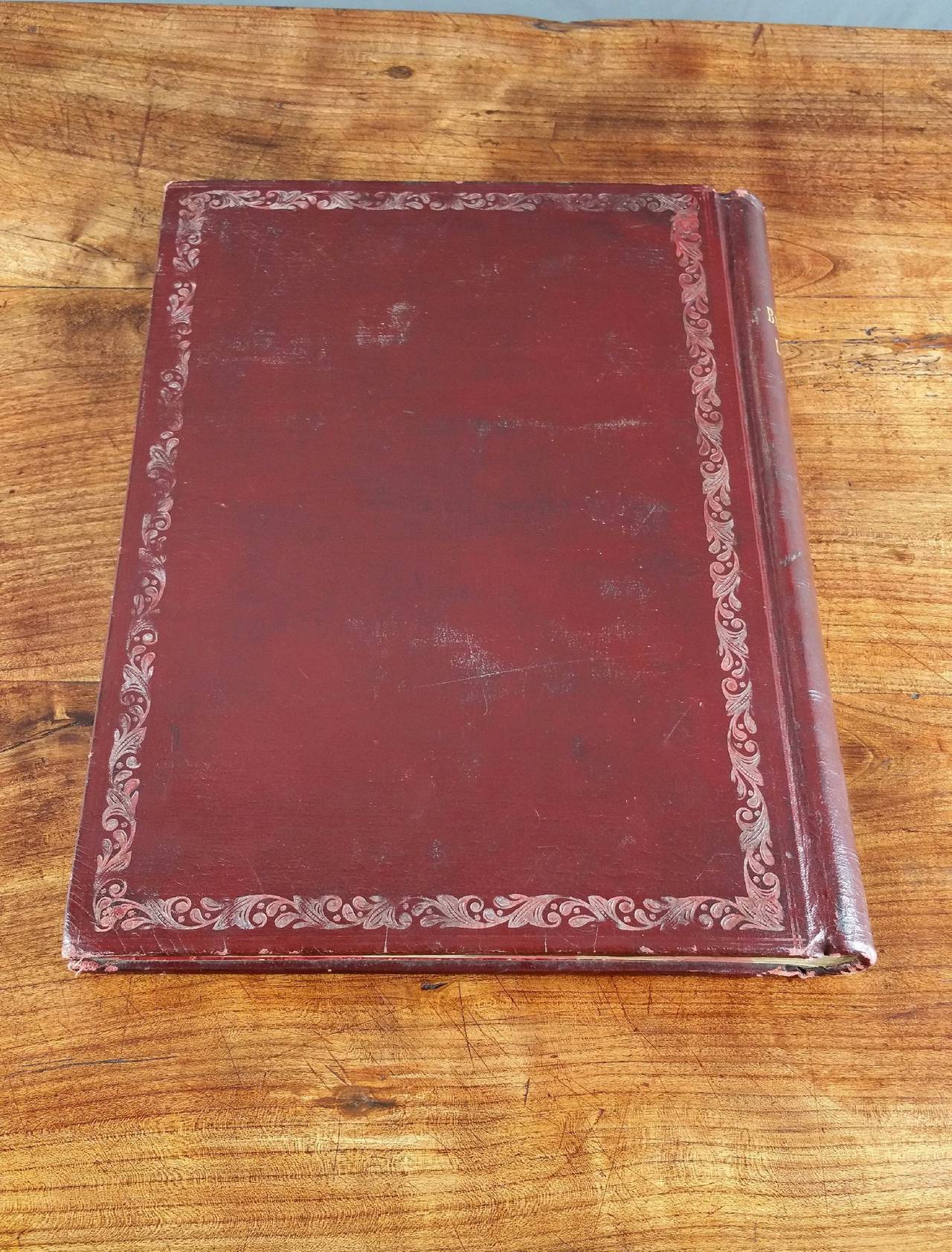 Early 20th Century Leather Bound Account Ledger 1