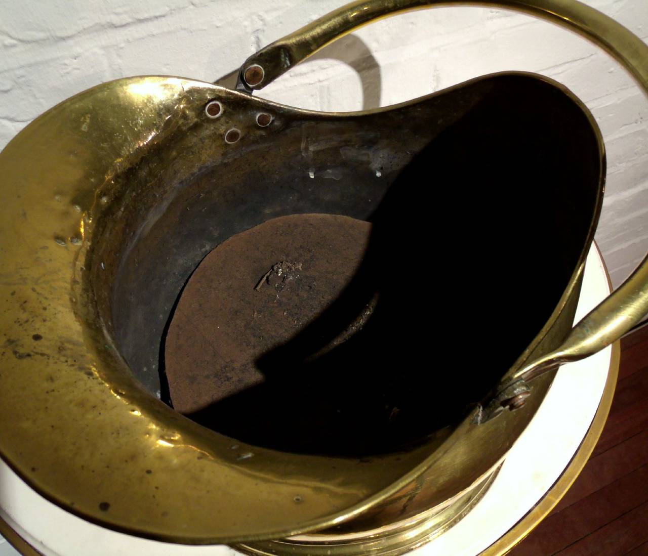 British Victorian Brass Coal Scuttle Bucket