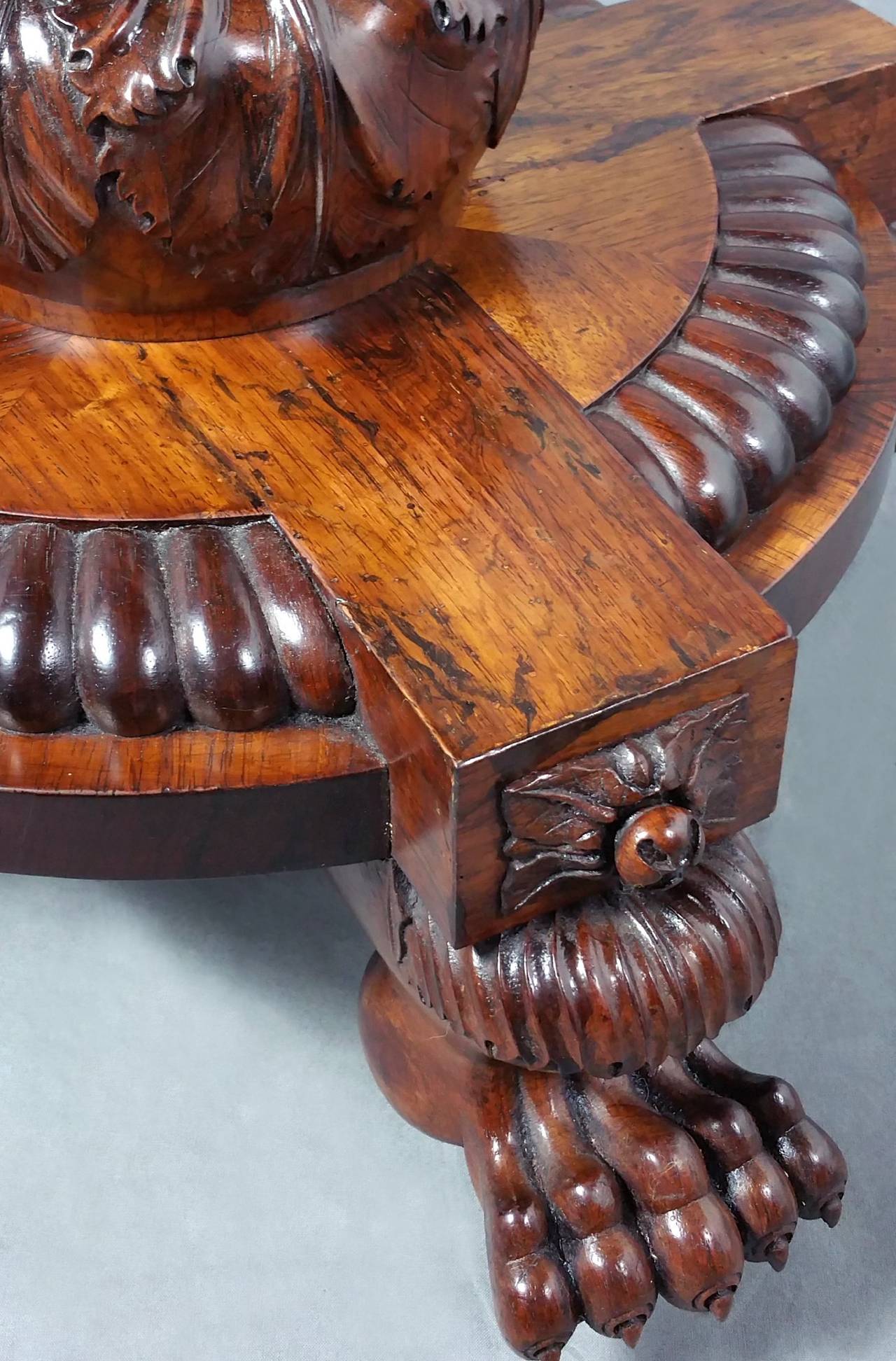 Regency Channel Islands Rosewood Card Table In Excellent Condition In London, west Sussex