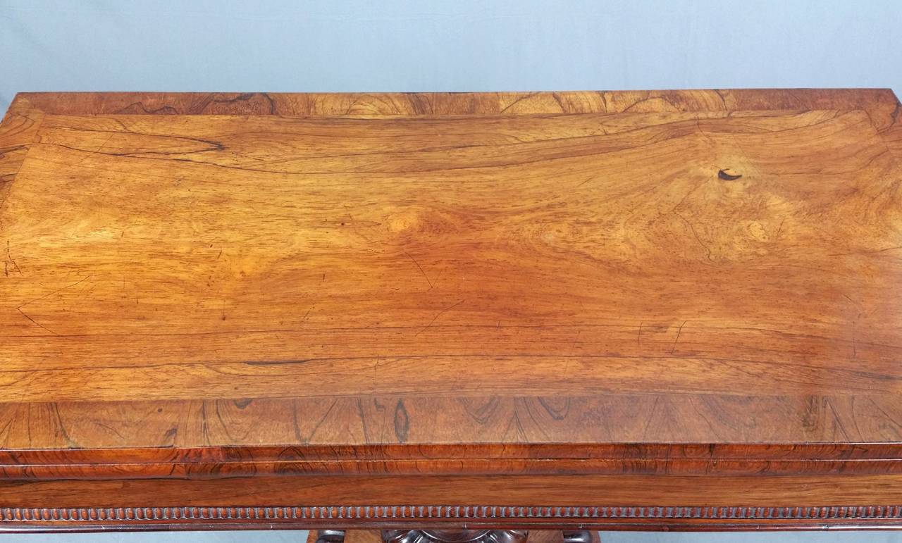 Regency Channel Islands Rosewood Card Table 4