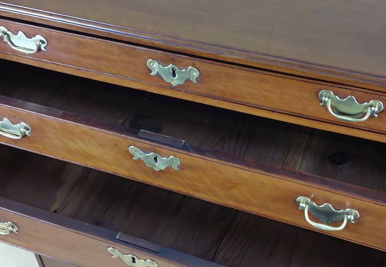 18th Century Rare George II Solid Apple Wood Chest of Drawers