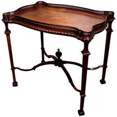 19th Century Mahogany Silver Table