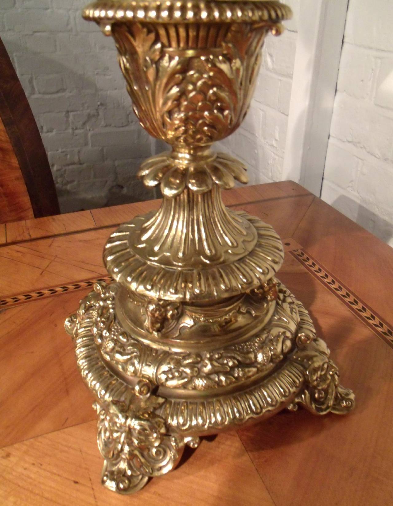 victorian brass lamp