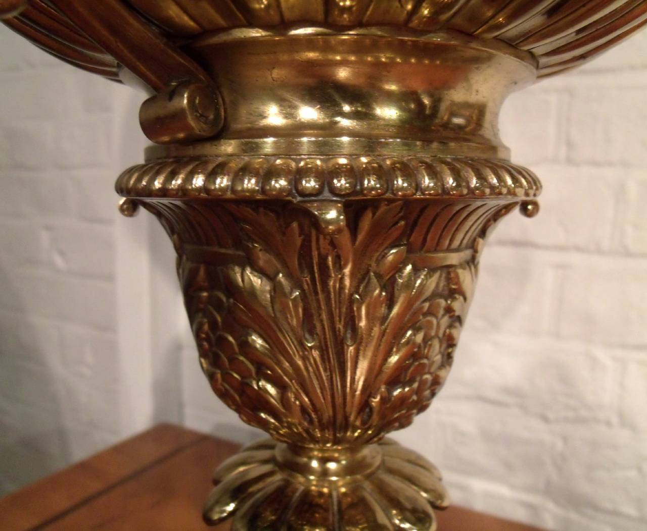 Victorian Brass Oil Lamp 2