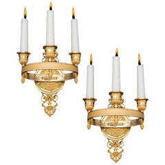 Pair of French Empire Wall Lights