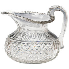 Large Regency Diamond Cut Oval Jug 7