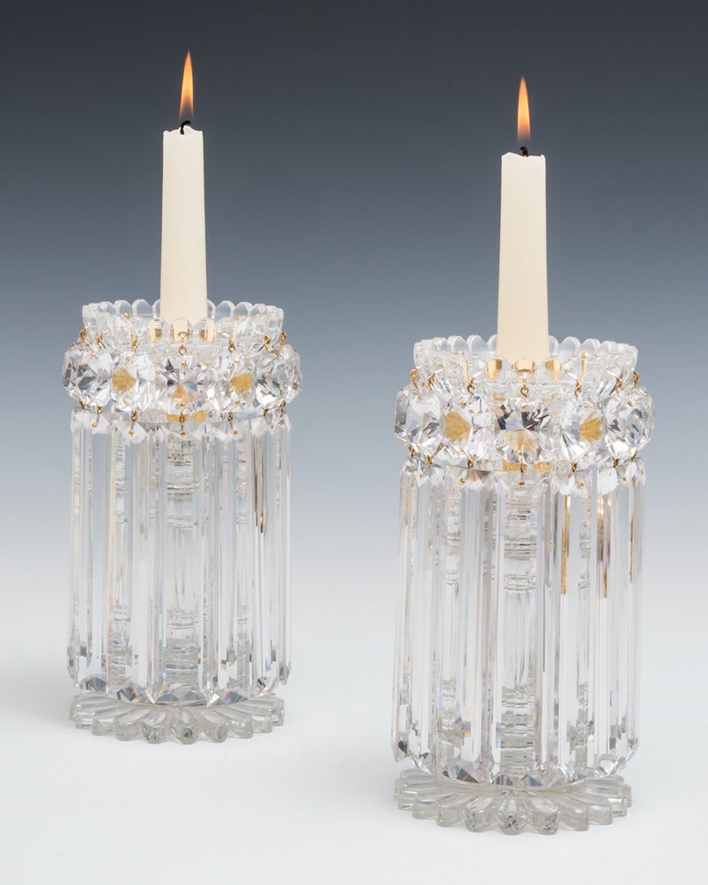 Pair of Regency Lustres by John Blades