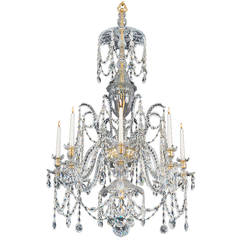 English George III Period Chandelier by William Parker