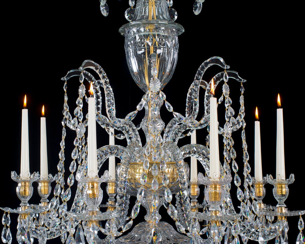 Georgian English George III Period Chandelier by William Parker