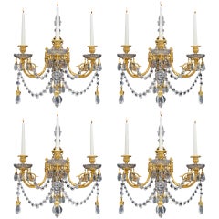 Important Set of Four Victorian Wall Lights by Perry & Co
