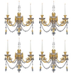 Important Set of Four Victorian Wall Lights by Perry & Co