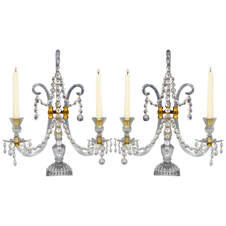 Important Pair of English George III Period Candelabra by Lafount