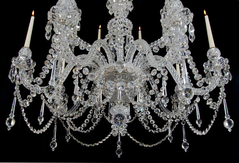 British Highly Important Mid-Victorian Chandelier Attributed to F&C Osler