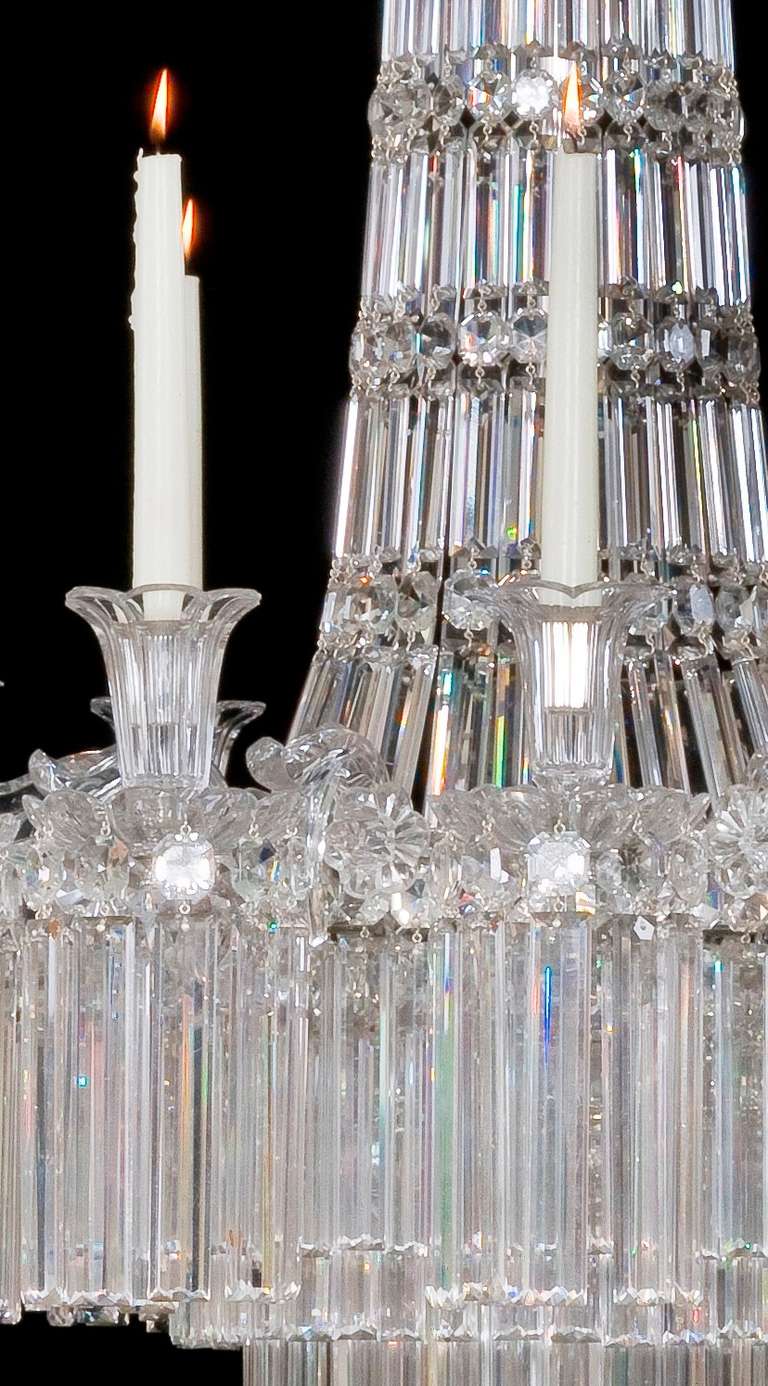 Exceptional Pair of Victorian Chandeliers Attributed to F&C Osler In Excellent Condition In Steyning, West sussex