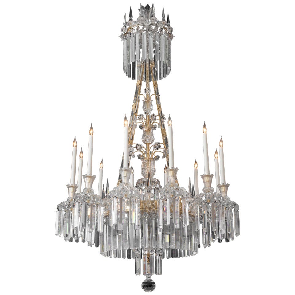 Highly Important Extremely Rare, English William IV Antique Chandelier For Sale