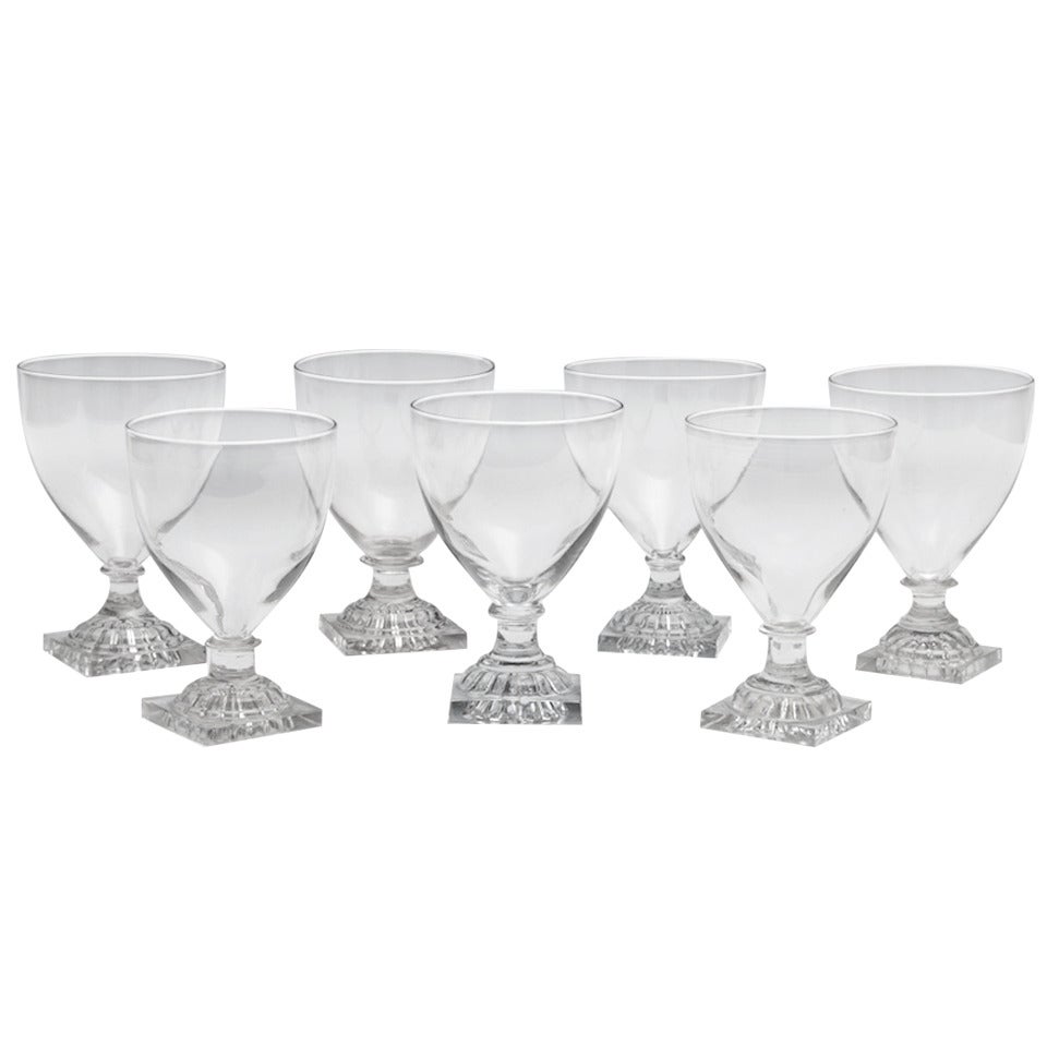 Fine Set of Seven Georgian Rummers