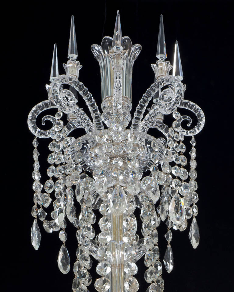 cut crystal chandelier