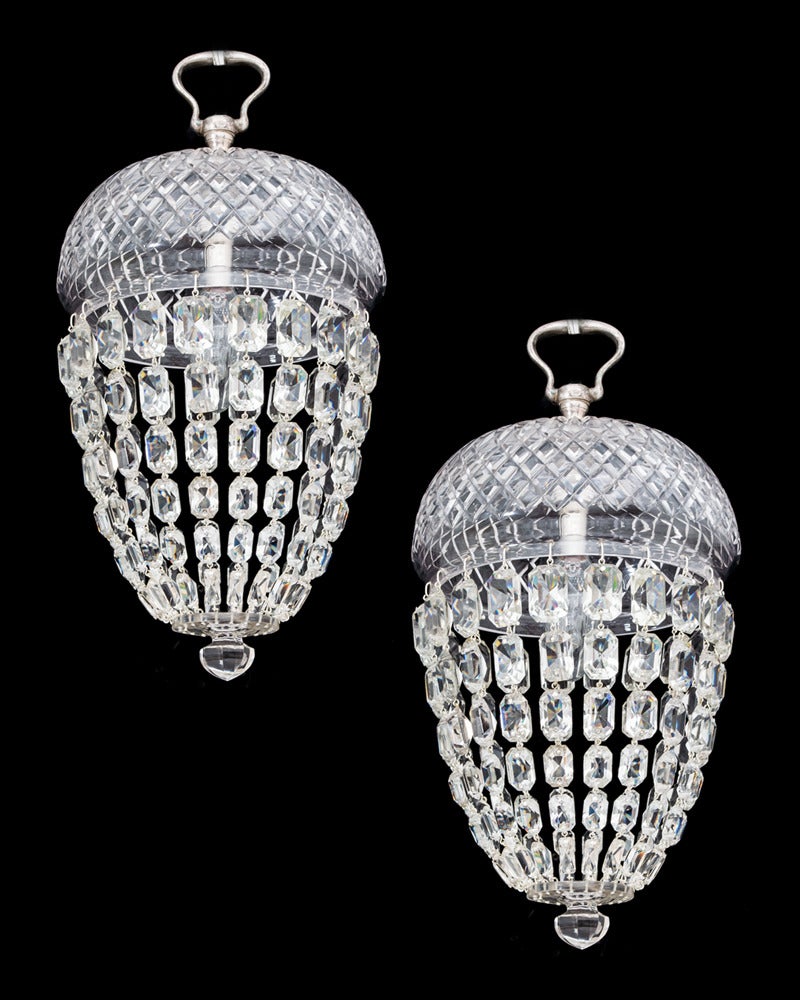 Pair of Late Victorian Acorn Lights by F&C Osler