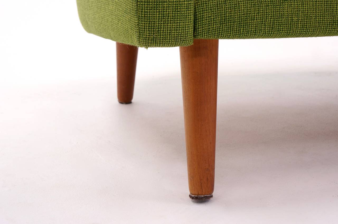 Chartreuse Green Danish Modern Sofa and Chair 3