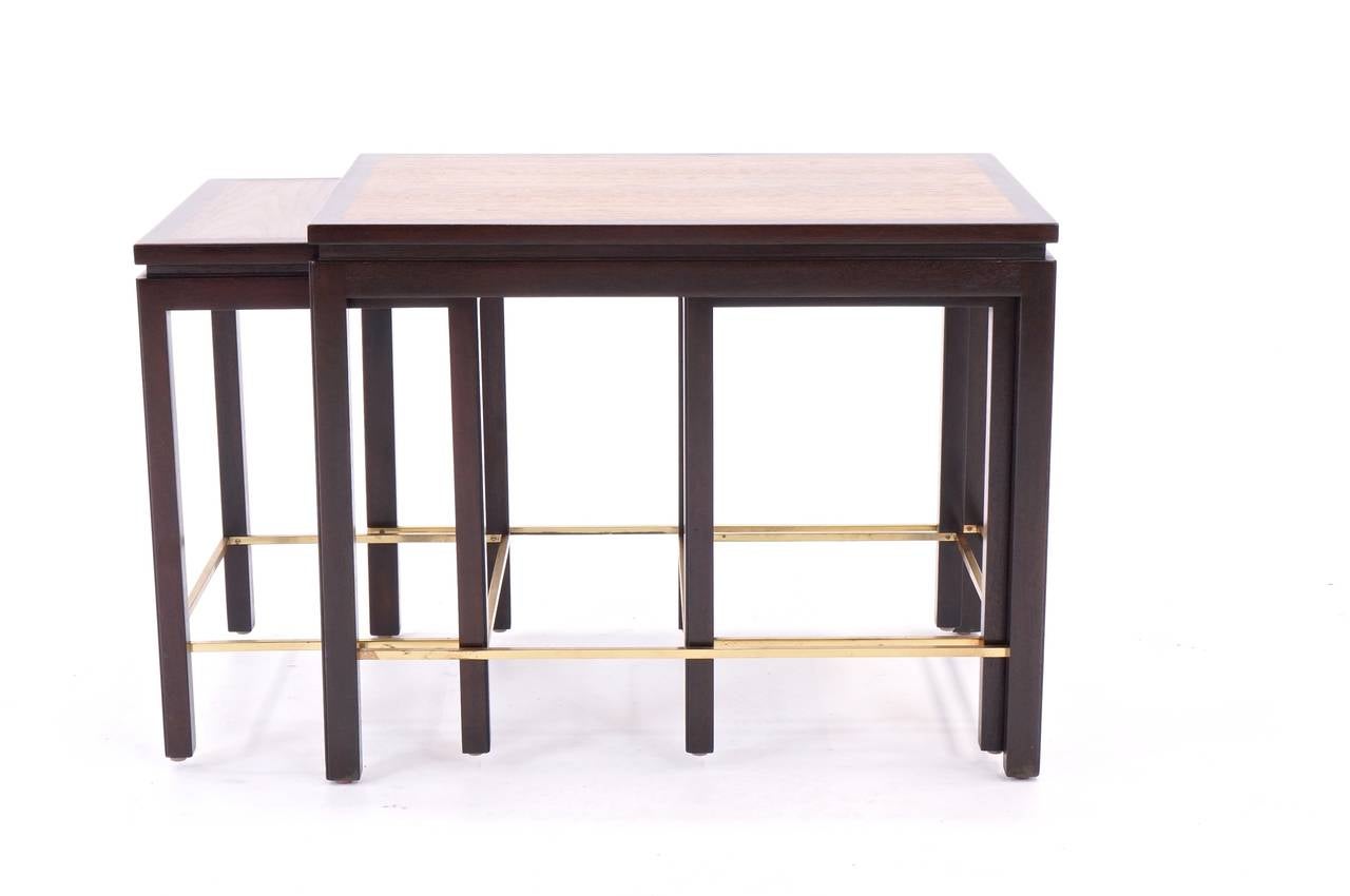 Mid-Century Modern Edward Wormley for Dunbar Nesting Tables For Sale