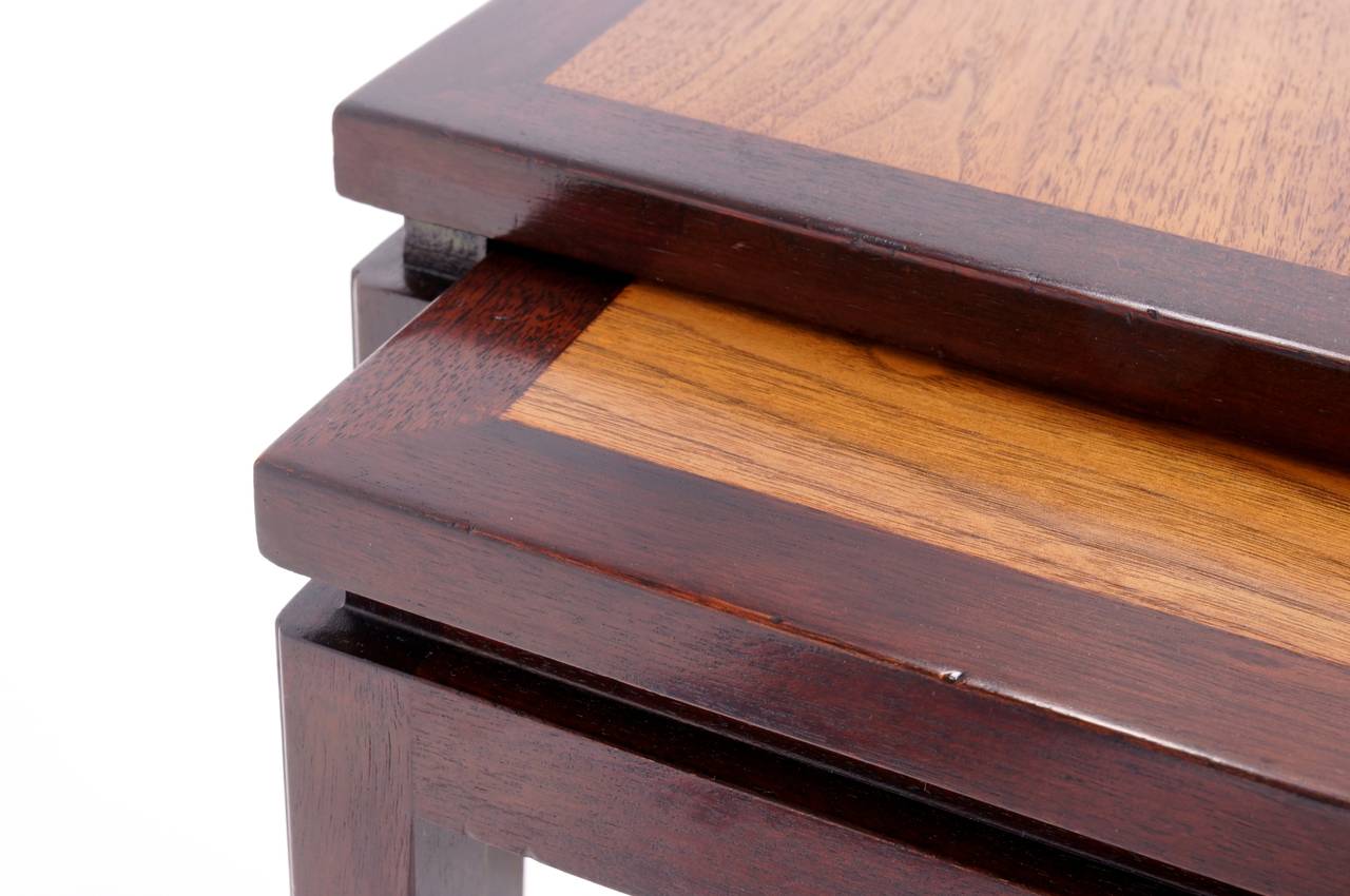 Edward Wormley for Dunbar Nesting Tables In Excellent Condition For Sale In Kansas City, MO