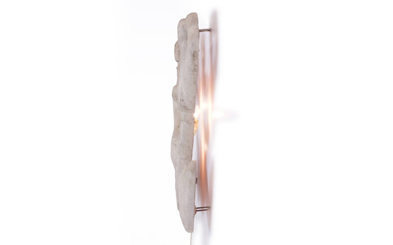 American Frederic Weinberg Two Figures Wall Sculpture Light Fixture