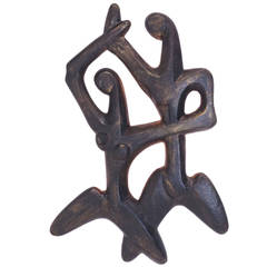 Frederick Weinberg Two Figures Wall Fixture or Sculpture