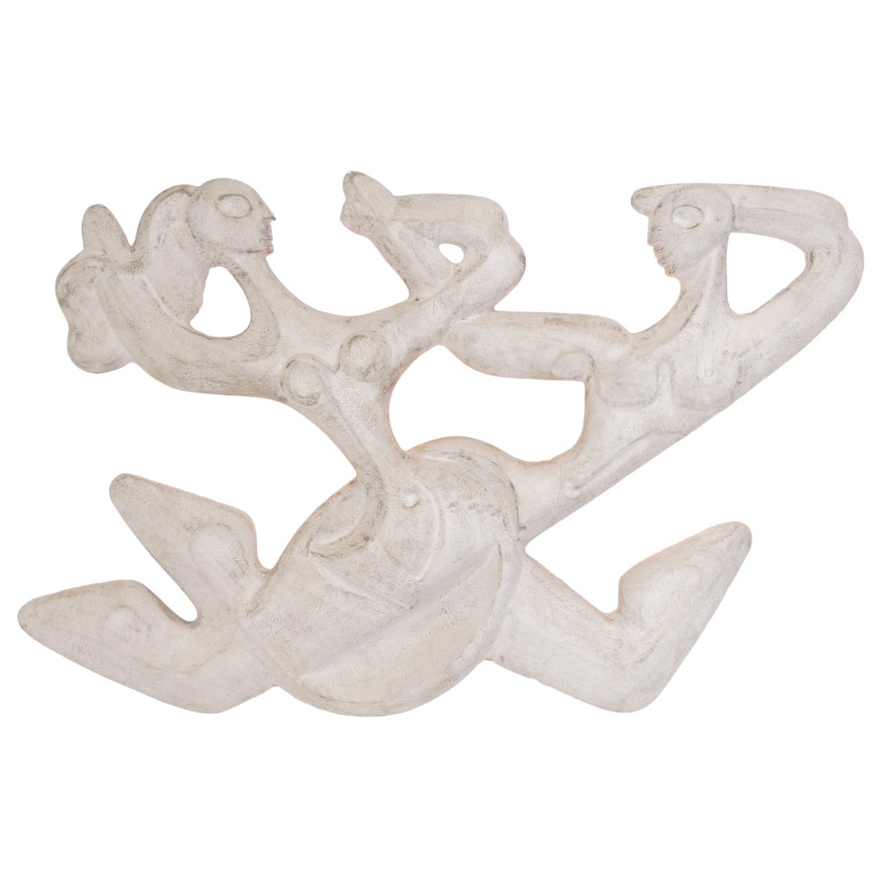Frederic Weinberg Two Figures Wall Sculpture Light Fixture