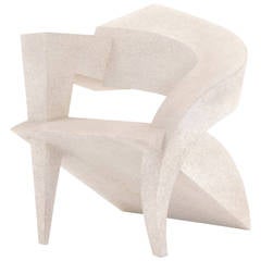 Post Modern Sculptural Memphis Style Lounge Chair
