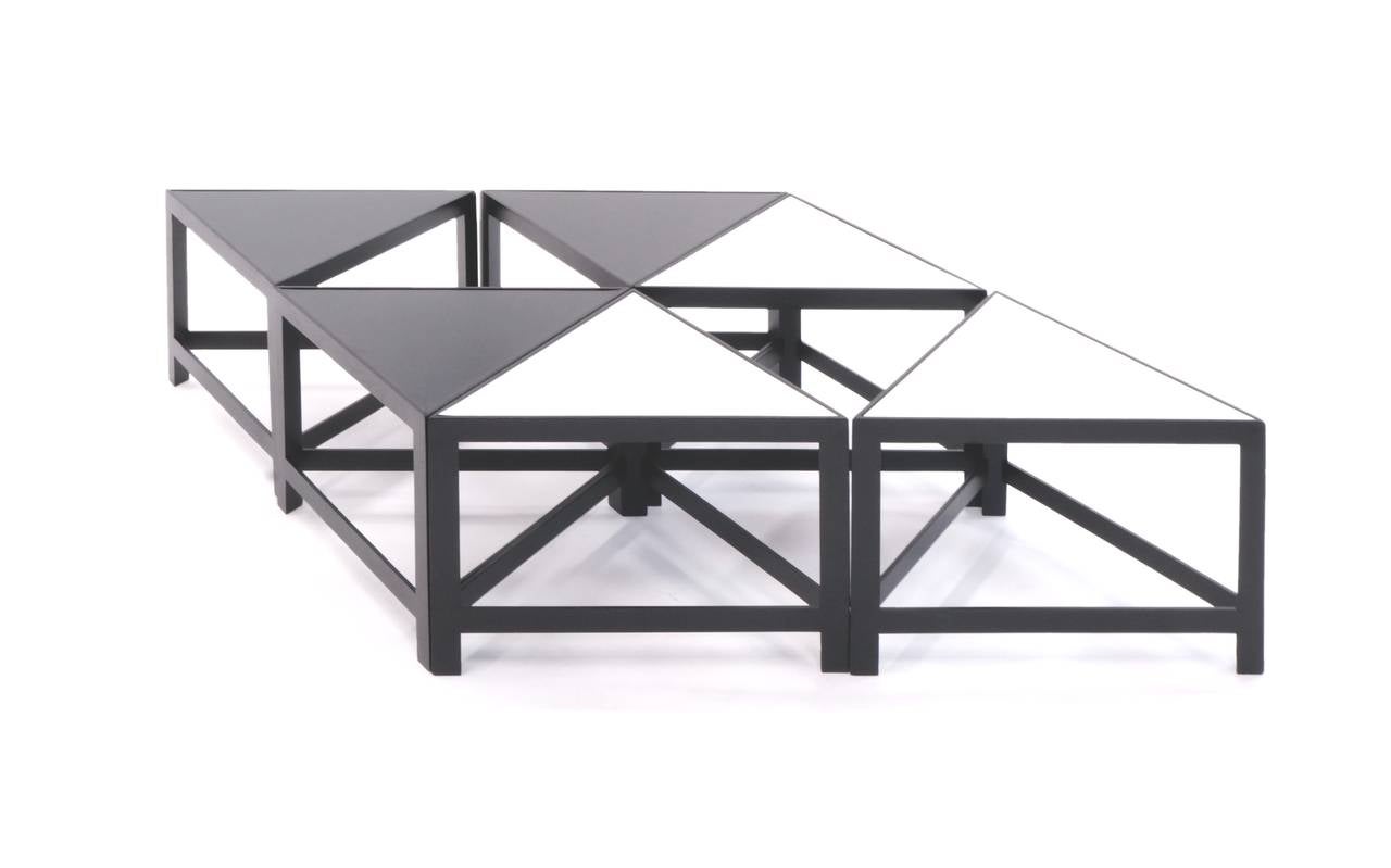 American Set of Six Modular Tables For Sale