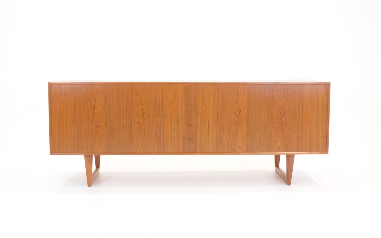 Kurt Ostervig Danish Modern Teak Credenza in Excellent Original Condition In Excellent Condition In Kansas City, MO