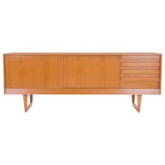 Kurt Ostervig Danish Modern Teak Credenza in Excellent Original Condition