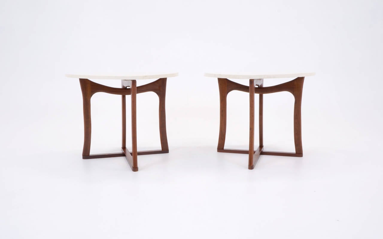 Mid-Century Modern Pair of Original Adrian Pearsall for Craft Associates Side Tables