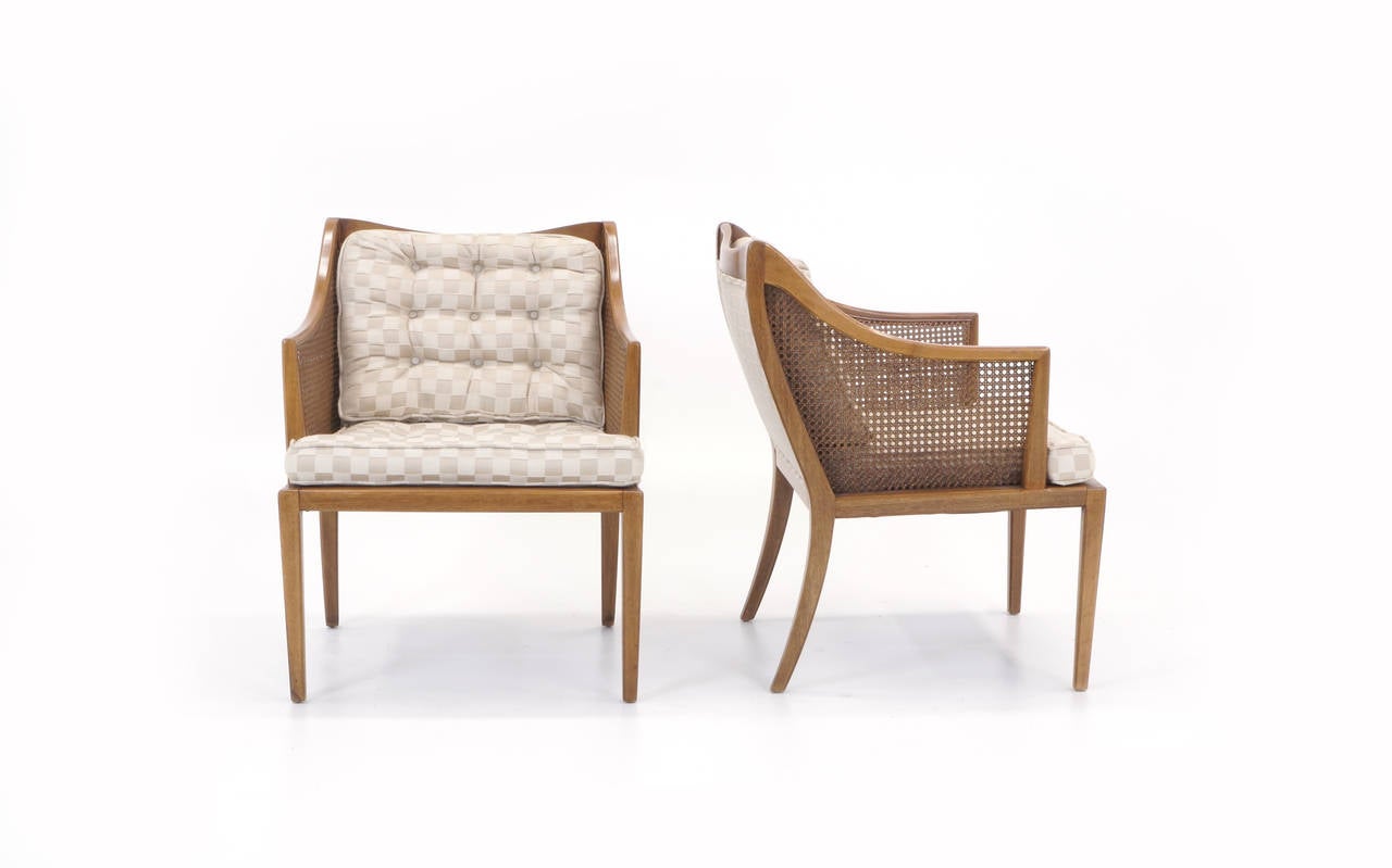 Mid-Century moderno Coppia di poltrone di T.H. Robsjohn-Gibbings per Widdicomb in vendita