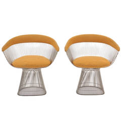 Pair of Warren Platner for Knoll, All Original Side Chairs