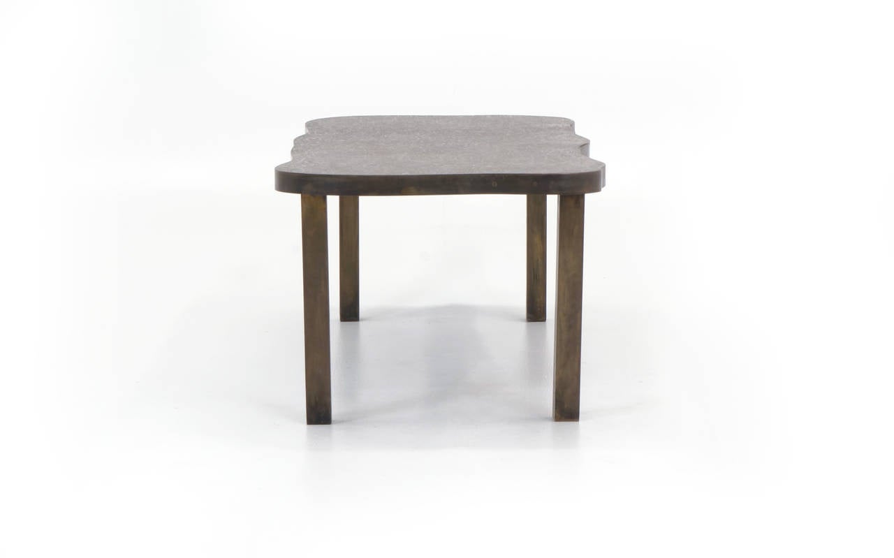 Mid-Century Modern Bronze Coffee Table by Philip and Kelvin LaVerne