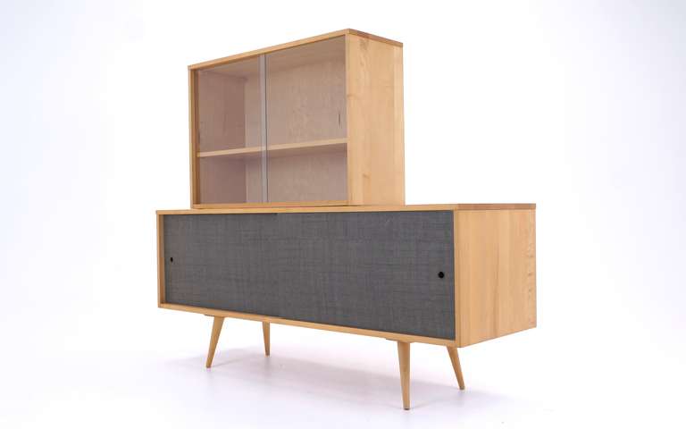 Mid-Century Modern Paul McCobb Credenza and China Top