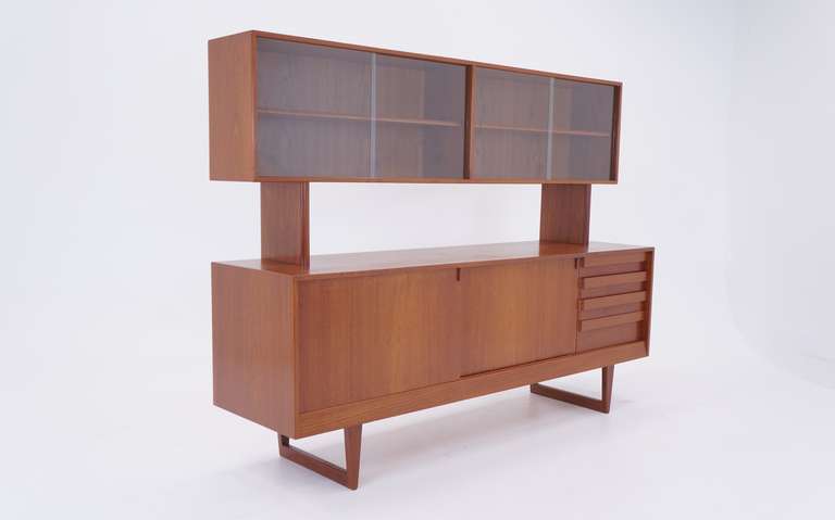 Kurt Ostervig two piece storage unit.  Finished on both sides so this can also function as a room divider.